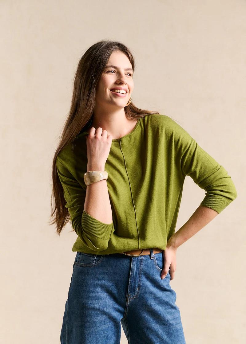 Pull col bateau oversize