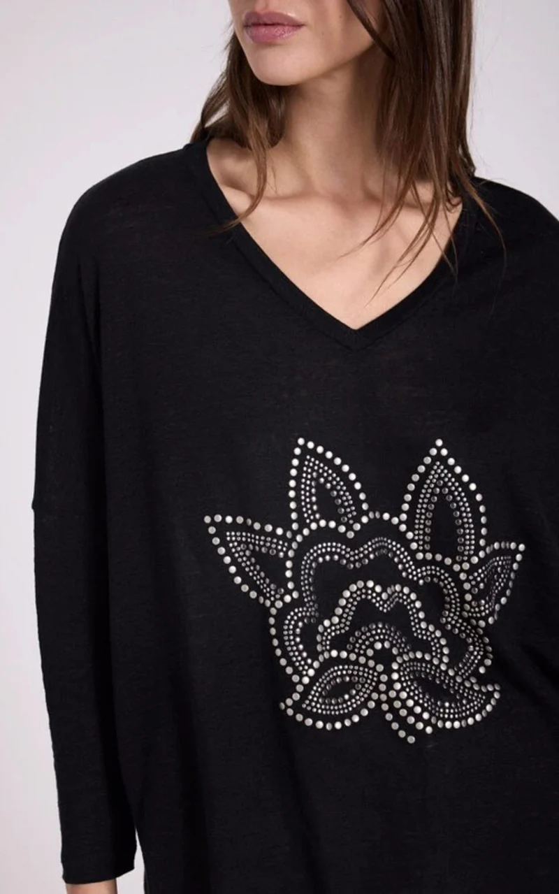 T-shirt manches longues noir