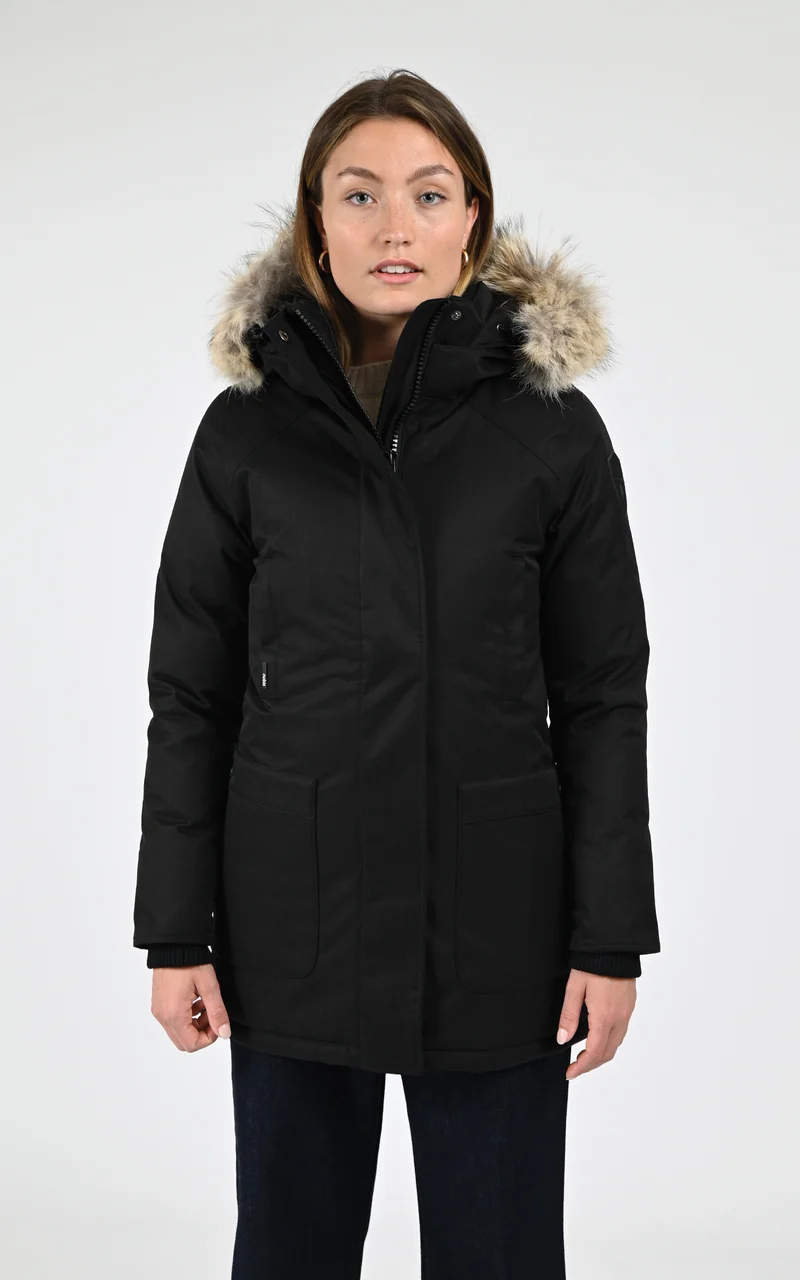 Parka cintrée Carla noir