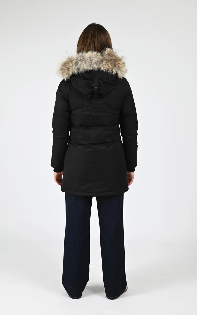 Parka cintrée Carla noir