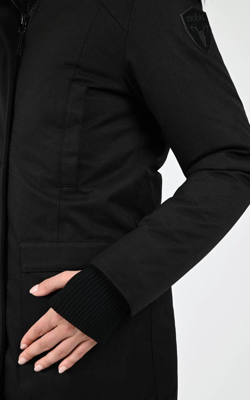Parka cintrée Carla noir