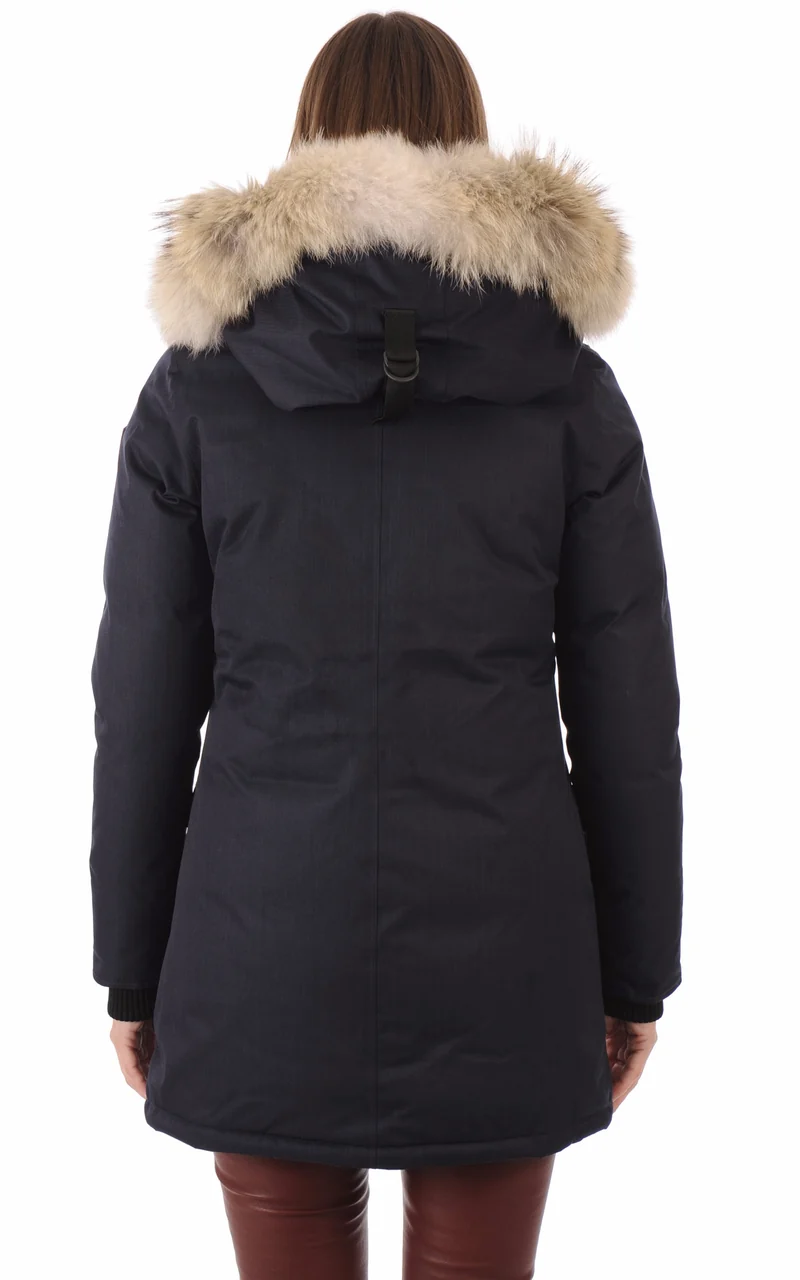 Parka cintrée Carla bleu marine