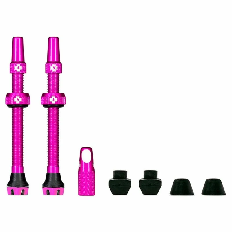 Valves tubeless Muc-Off V2 presta 60mm Rose