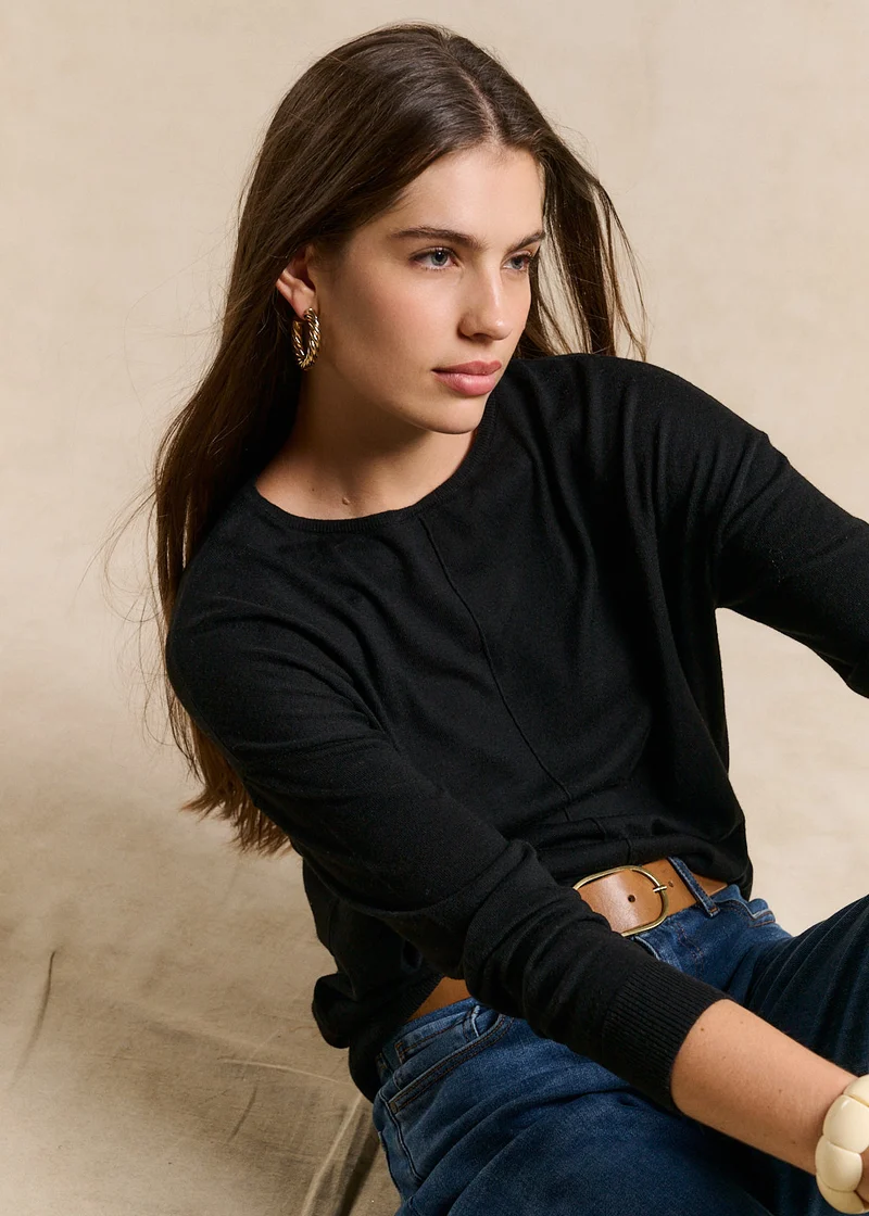 Pull col bateau oversize
