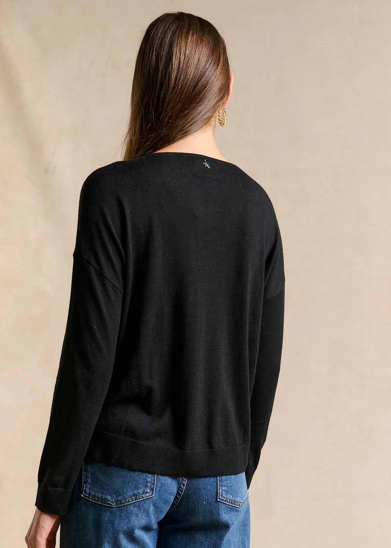 Pull col bateau oversize