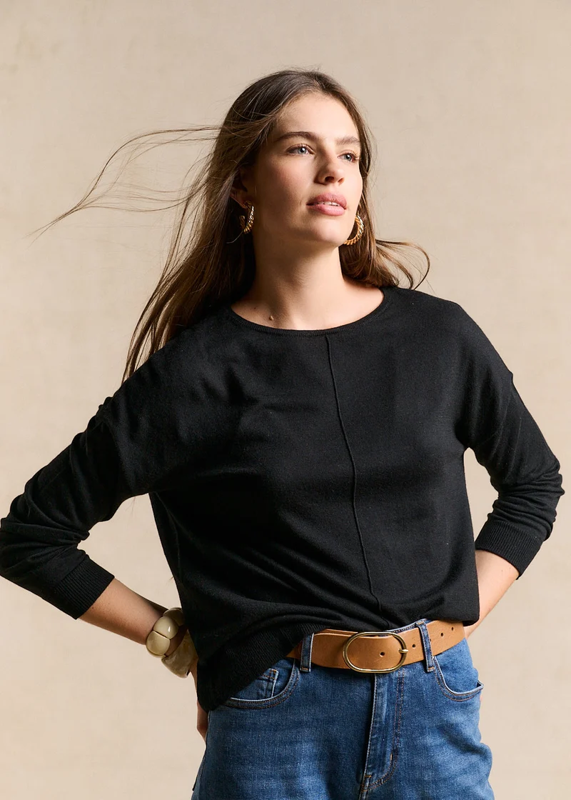 Pull col bateau oversize