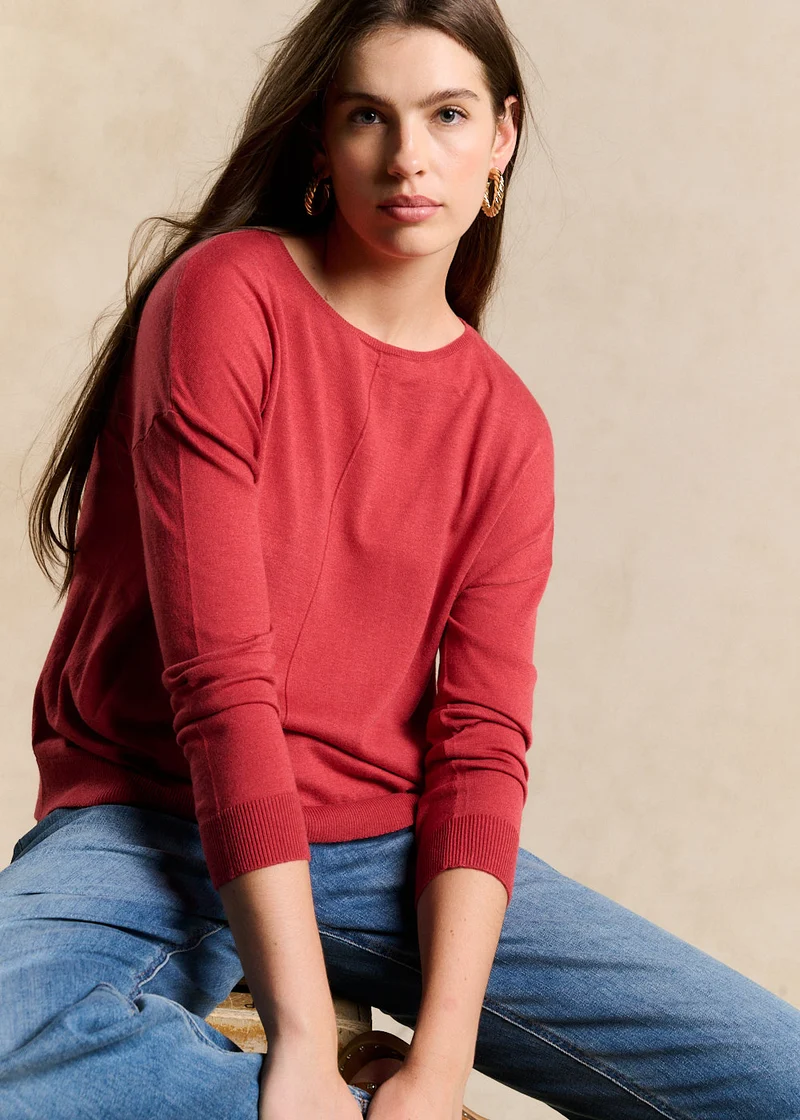 Pull col bateau oversize