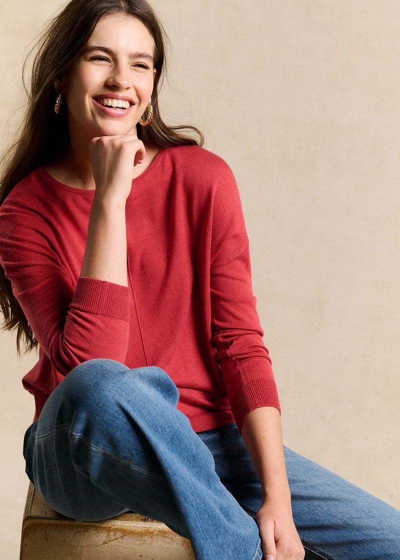 Pull col bateau oversize