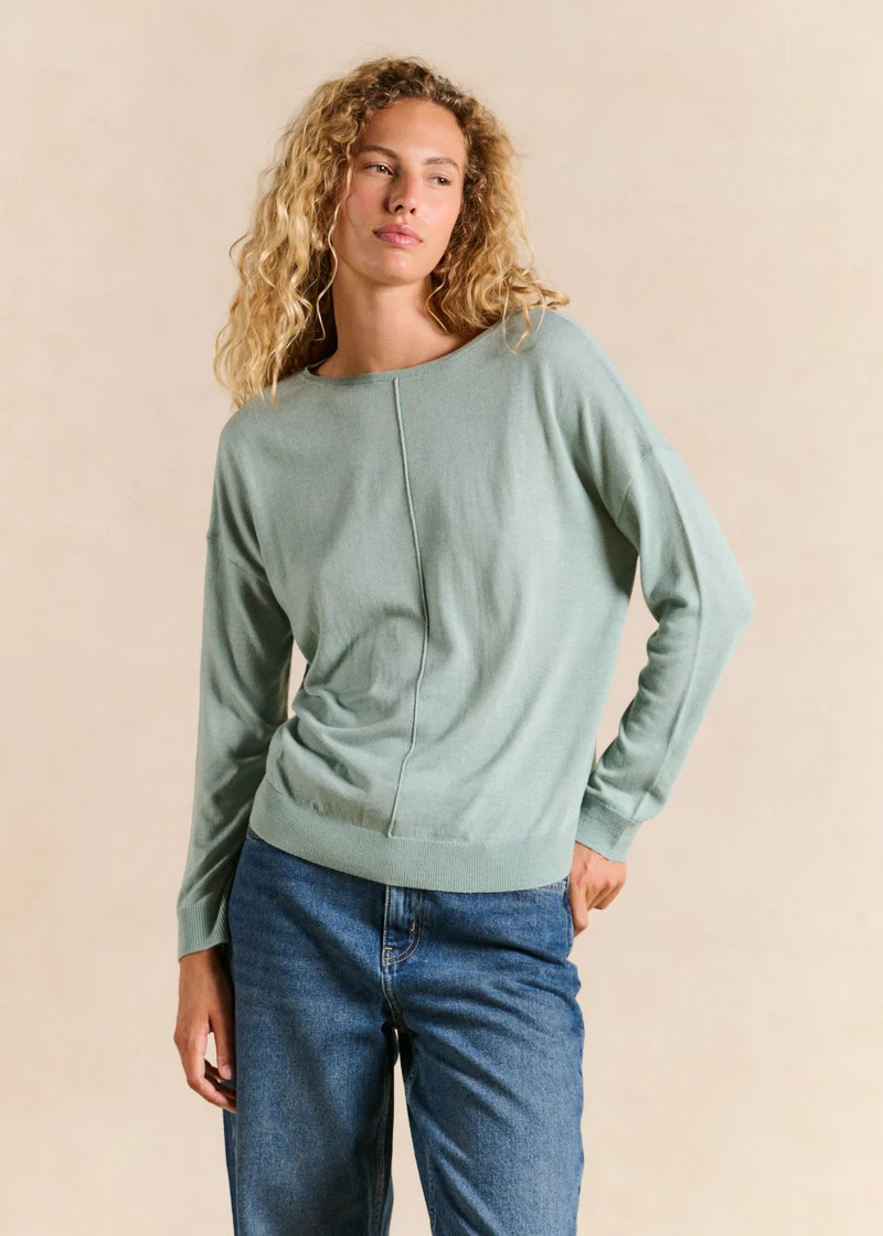 Pull col bateau oversize