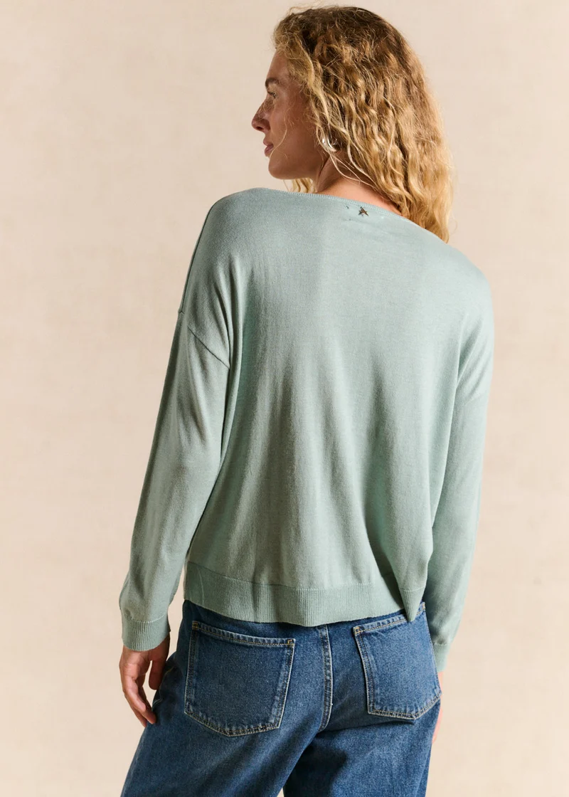 Pull col bateau oversize