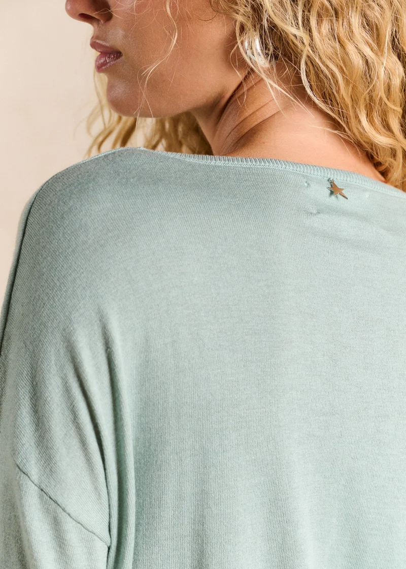 Pull col bateau oversize