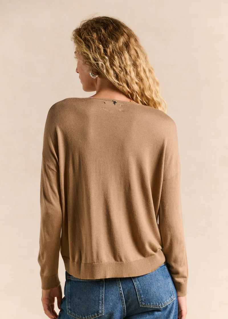 Pull col bateau oversize