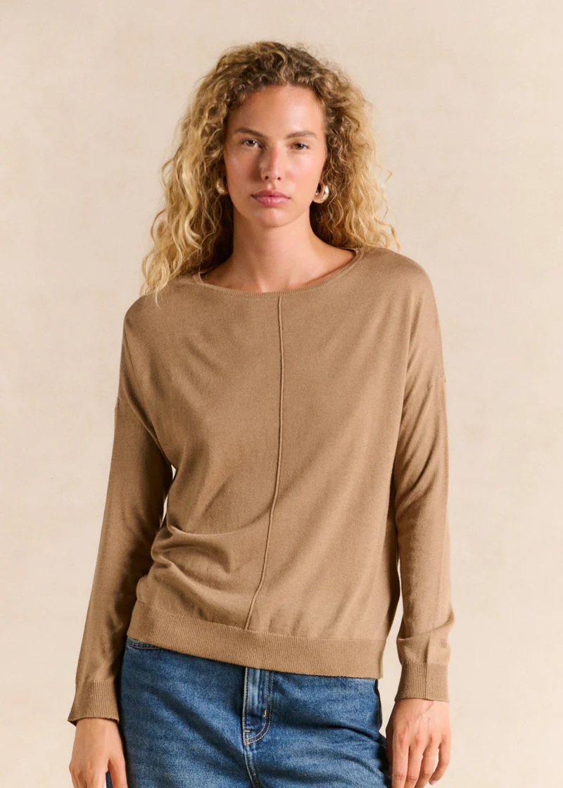 Pull col bateau oversize