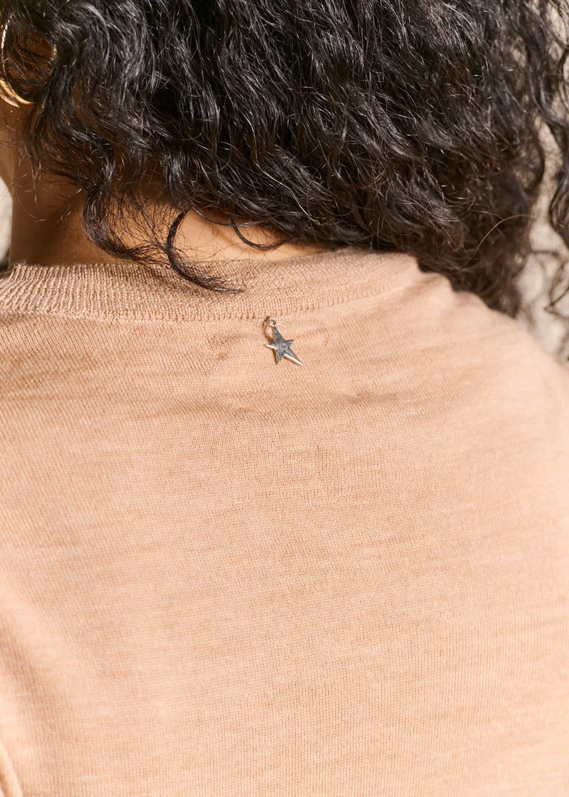 Pull col rond en laine