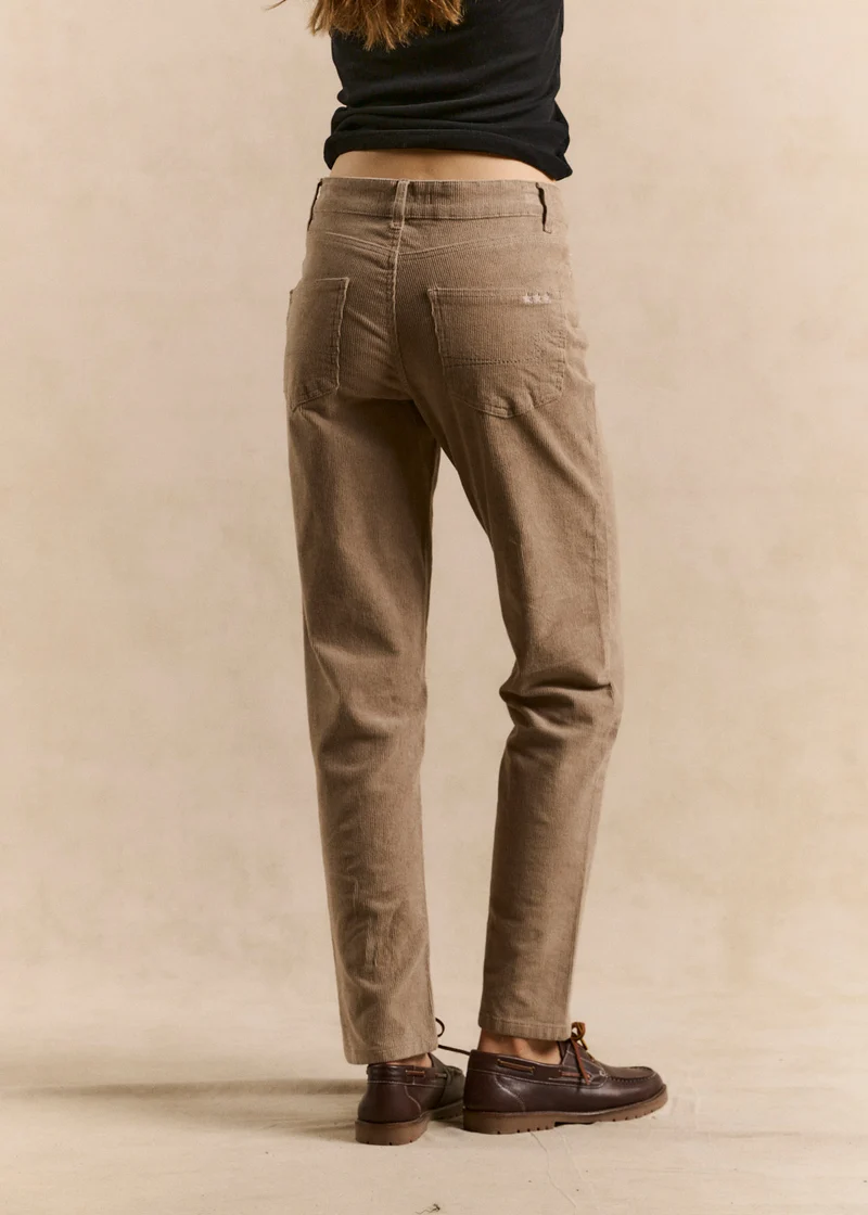 Pantalon slim en velours