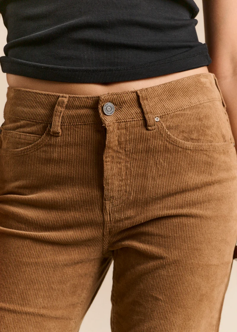Pantalon slim en velours