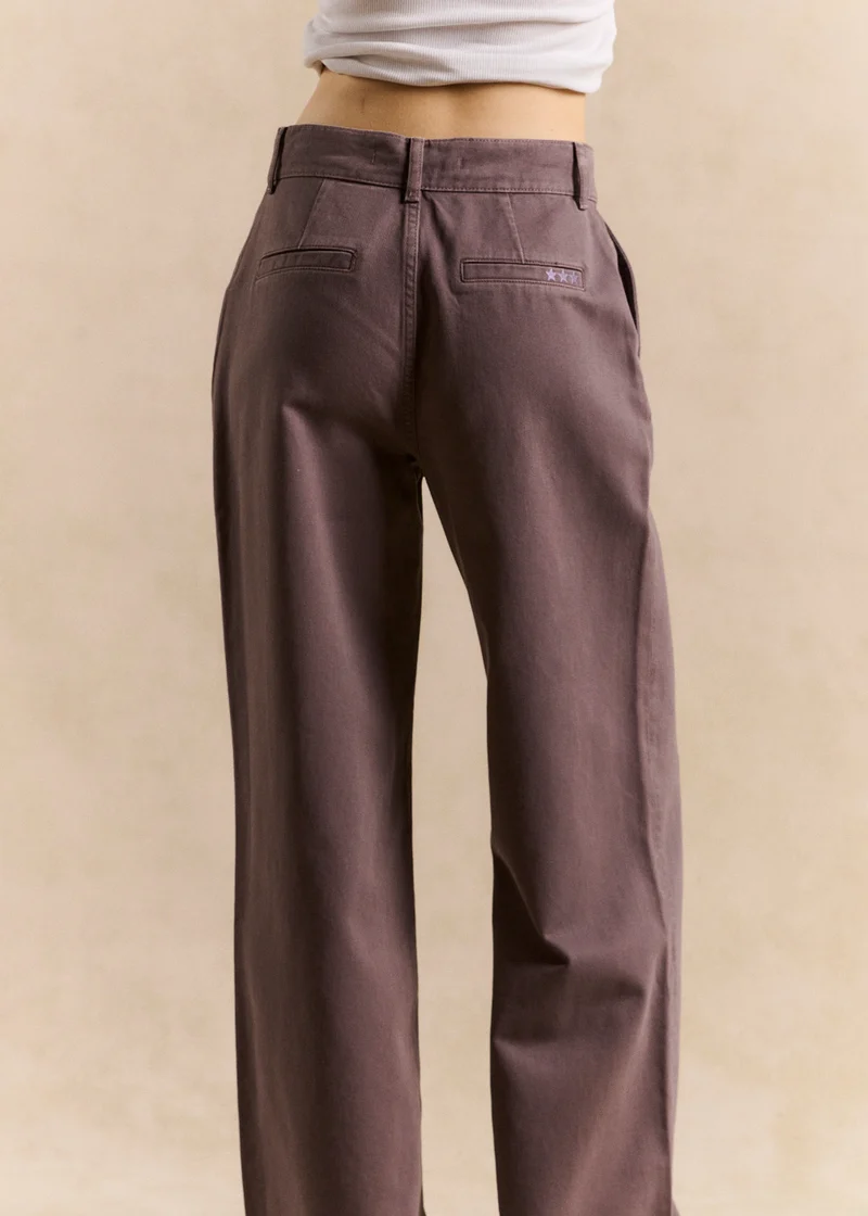 Pantalon droit en coton