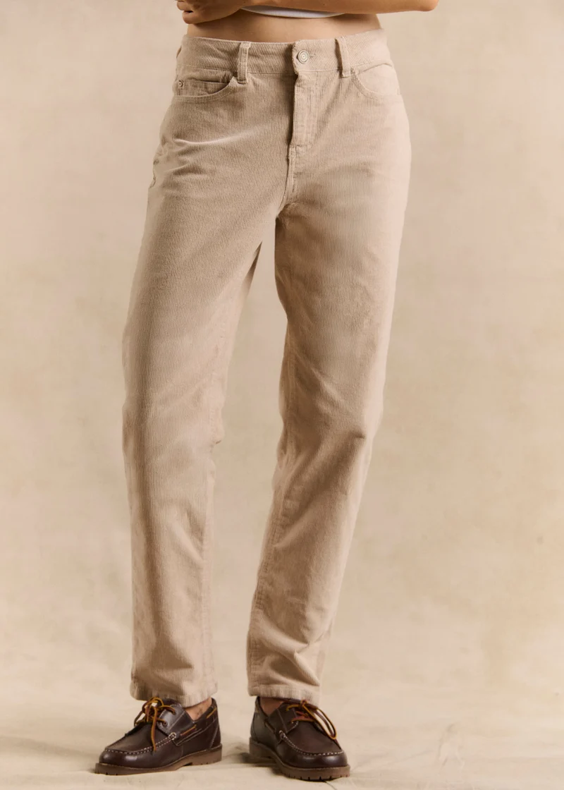 Pantalon slim en velours