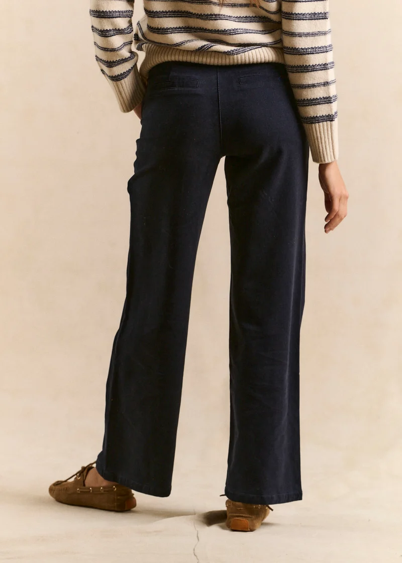 Pantalon droit toucher peau de pêche