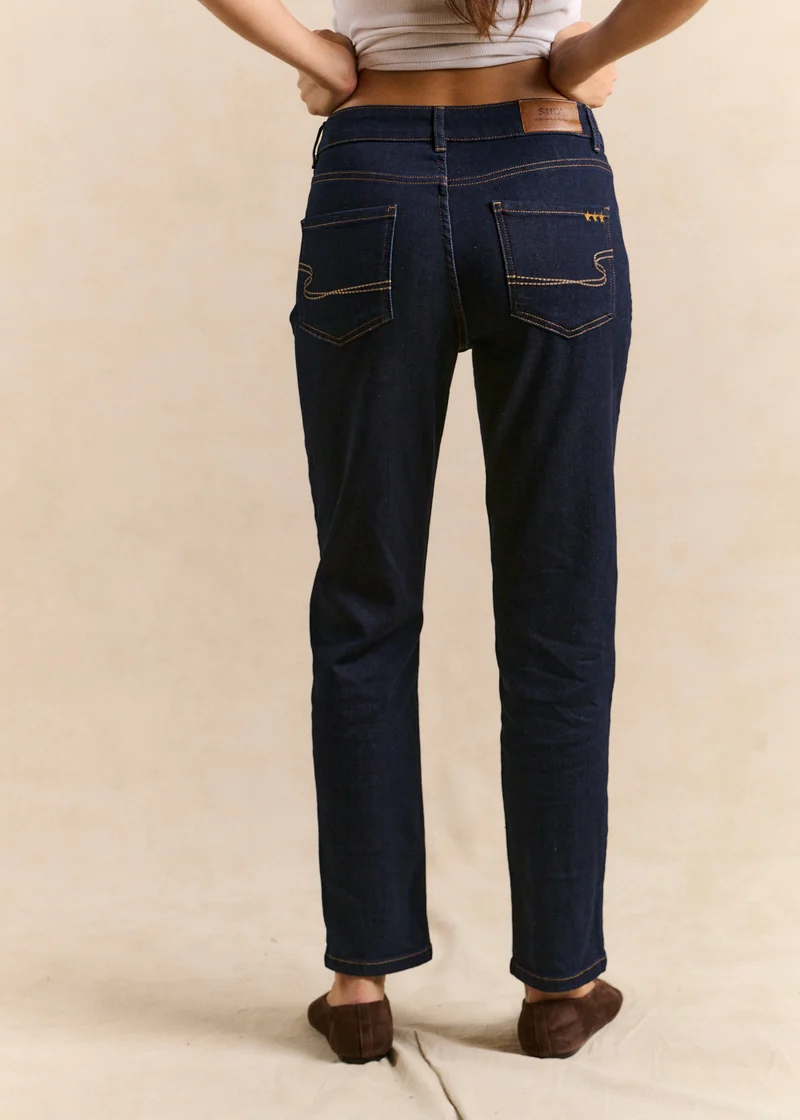 Jean boyfriend à cinq poches