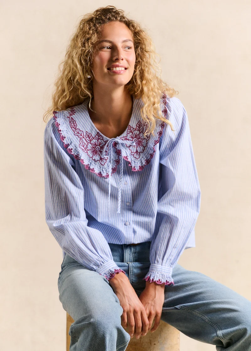Chemise col claudine