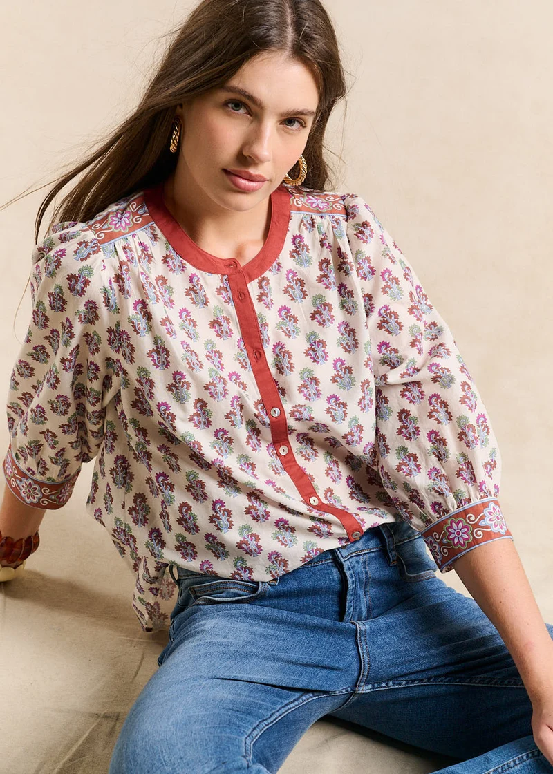 Blouse imprimé indien