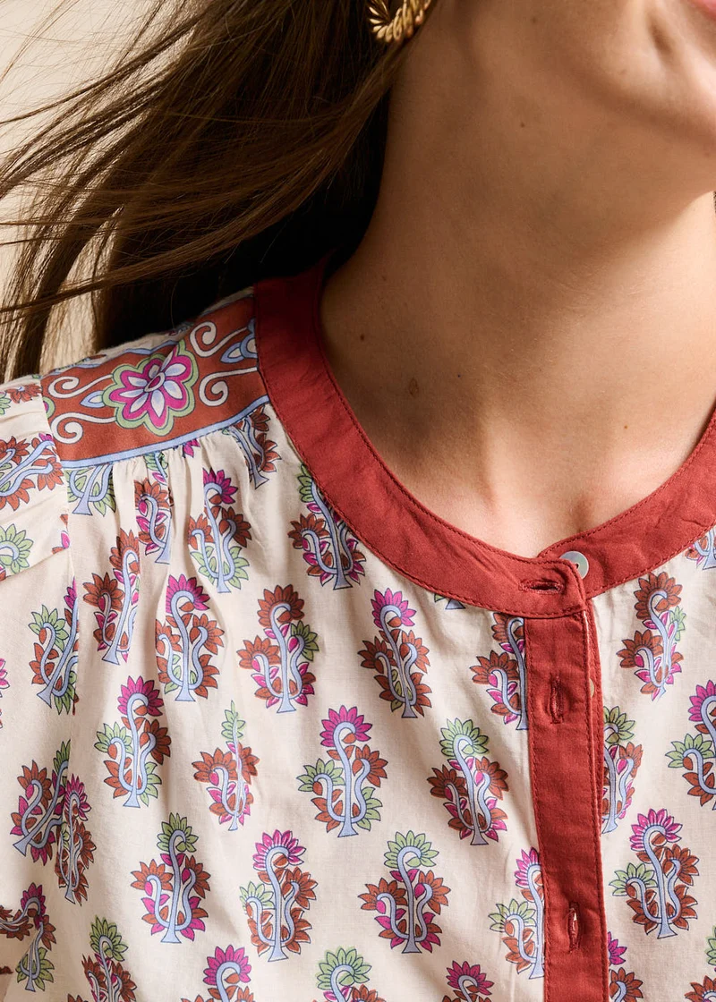 Blouse imprimé indien
