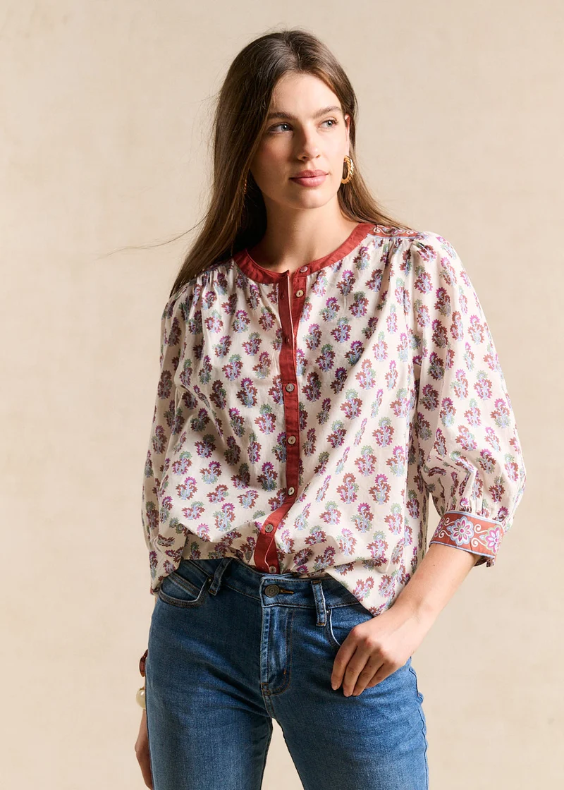 Blouse imprimé indien
