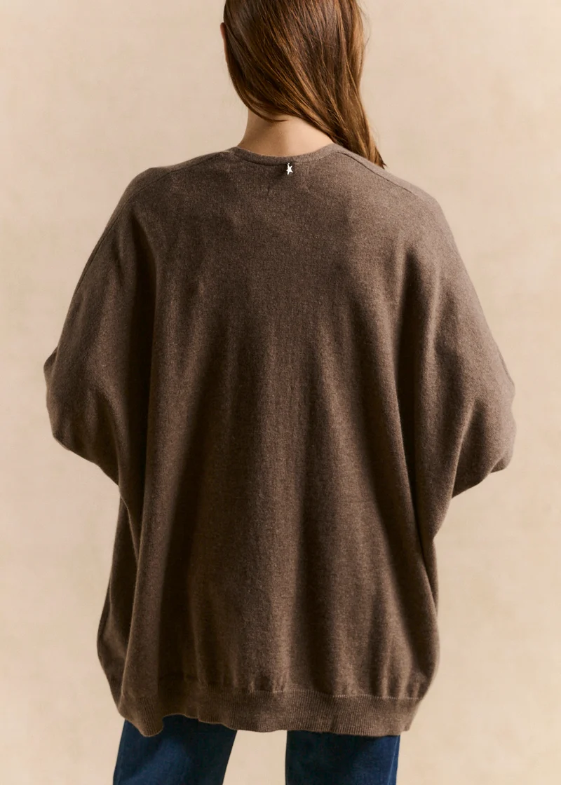 Cardigan oversize en cachemire