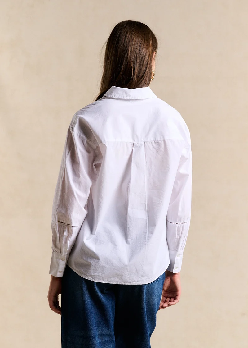 Chemise coton ajourée