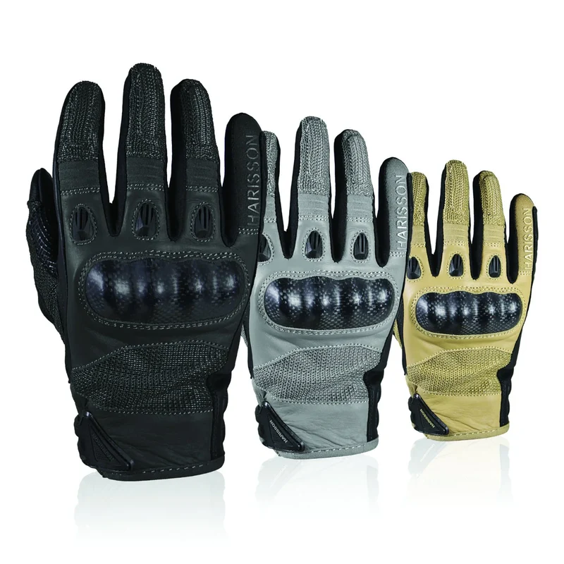 Gants moto cuir été homme Harisson SPY PRO CE