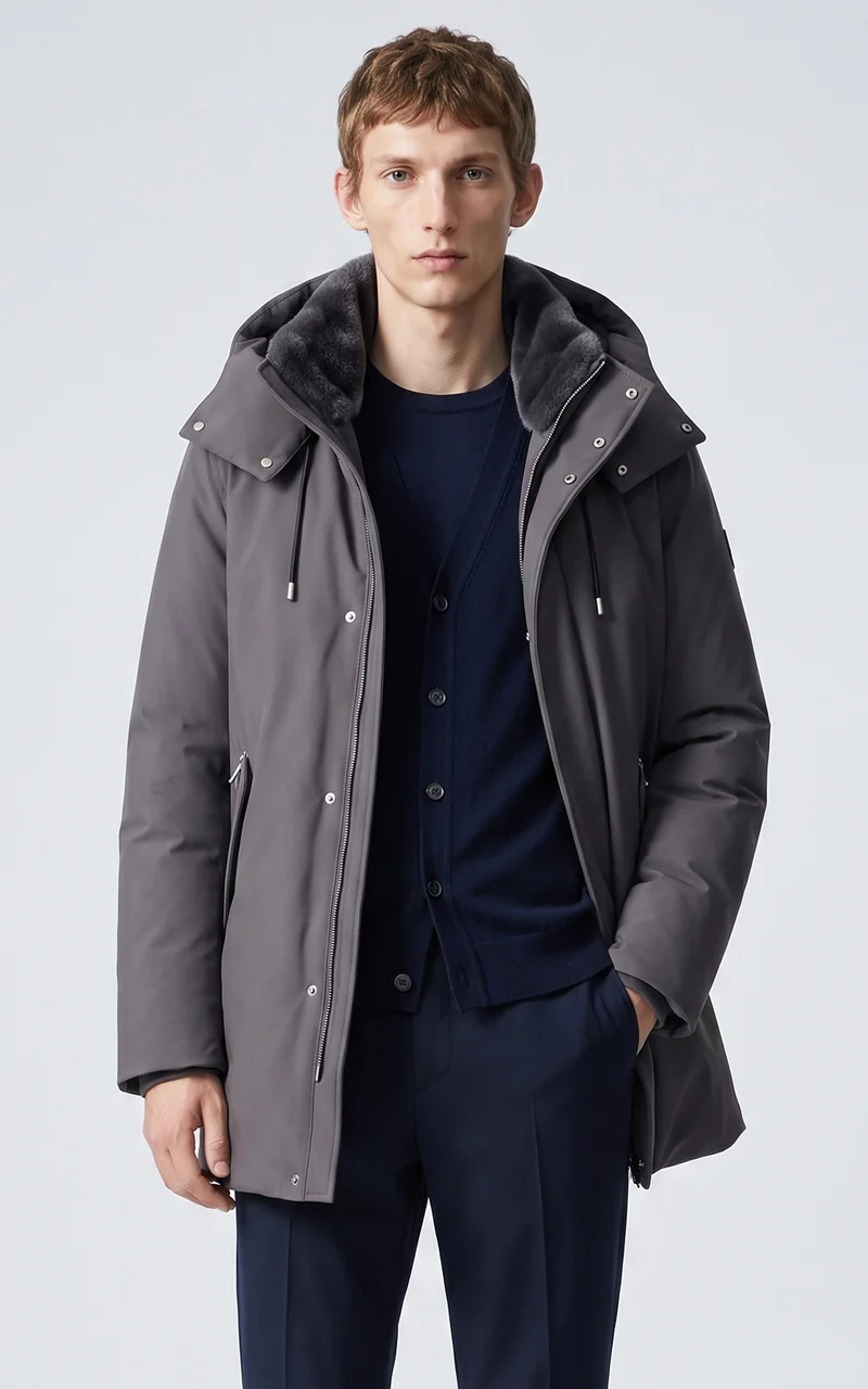 Parka mi-longue 2 en 1 Sullivan gris