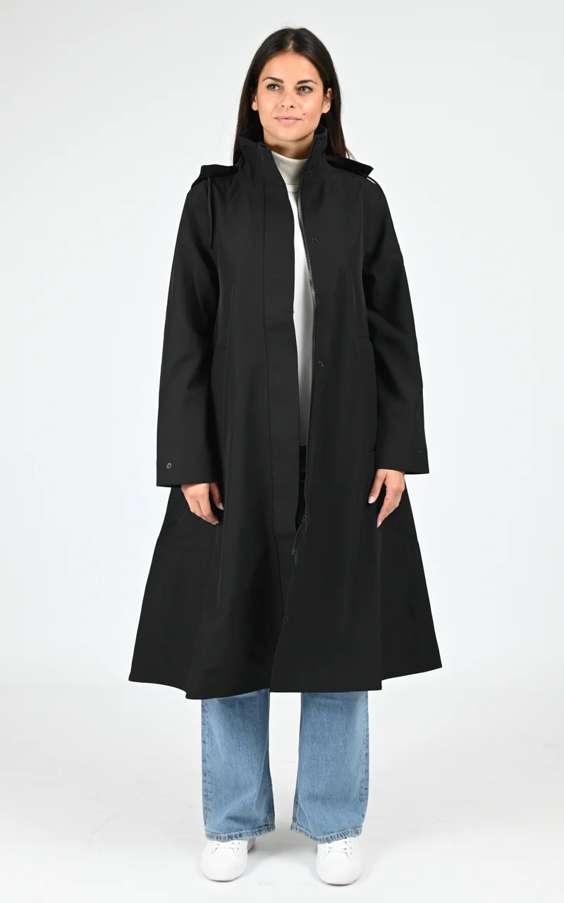 Parka longue noir