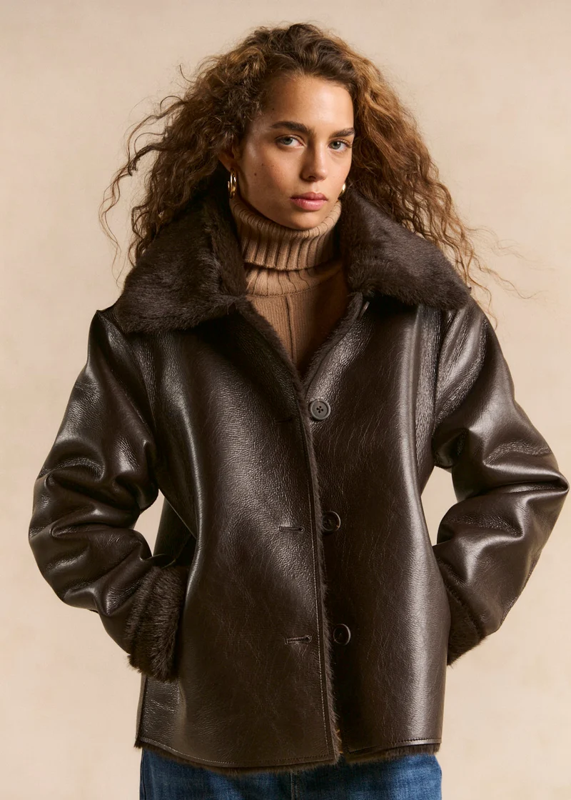 Veste courte réversible