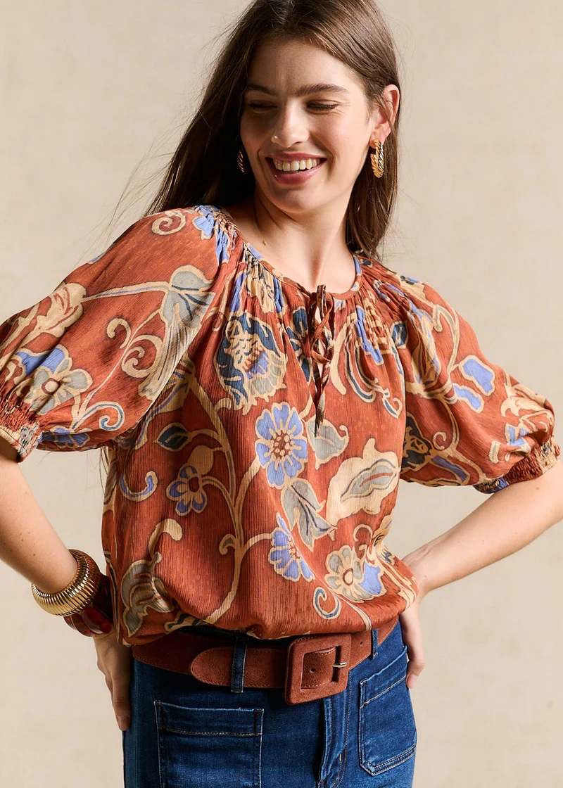 Top imprimé floral