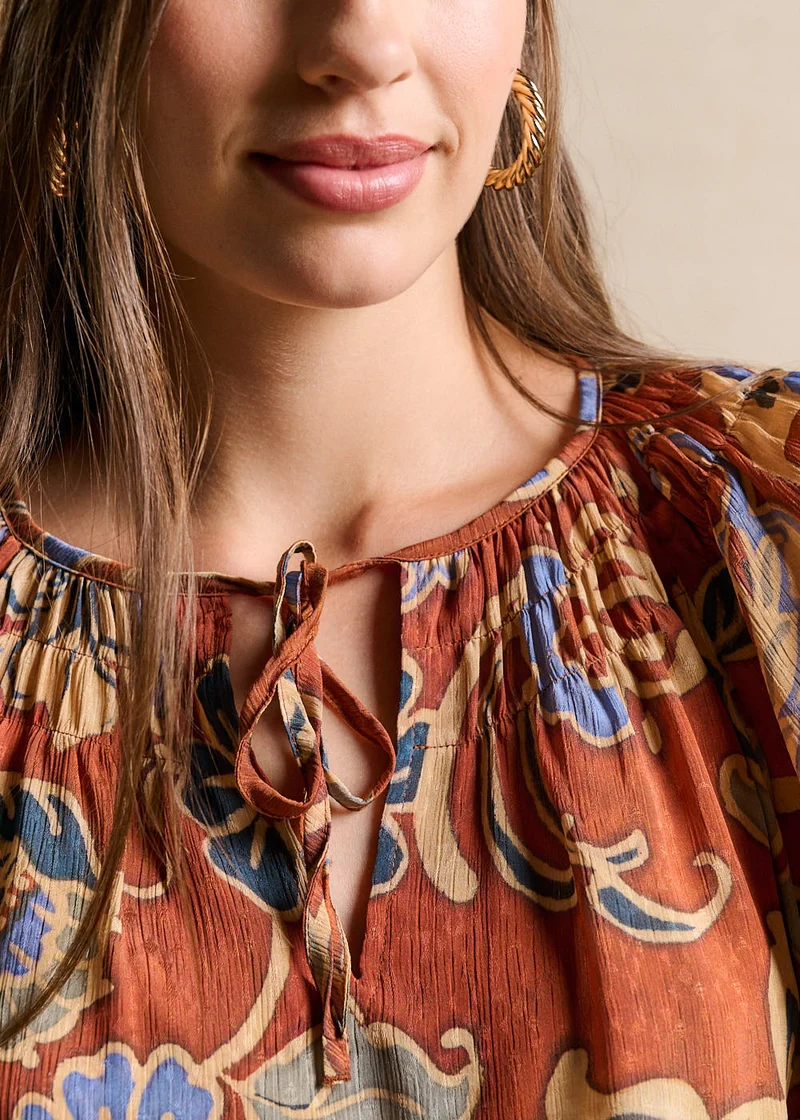 Top imprimé floral