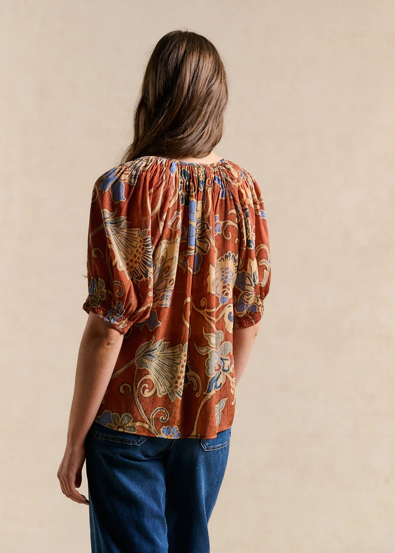 Top imprimé floral