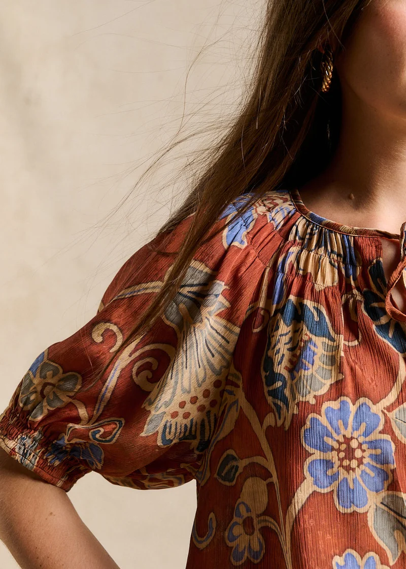 Top imprimé floral