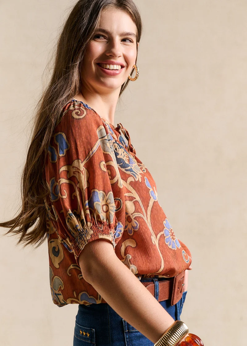 Top imprimé floral