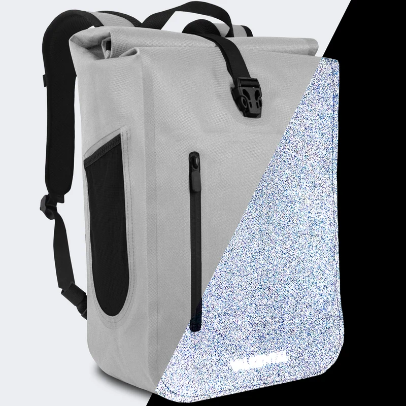Sac à dos imperméable - Sac à dos imperméable et entièrement réfléchissant, très bien agencé - Produit de deuxième choix