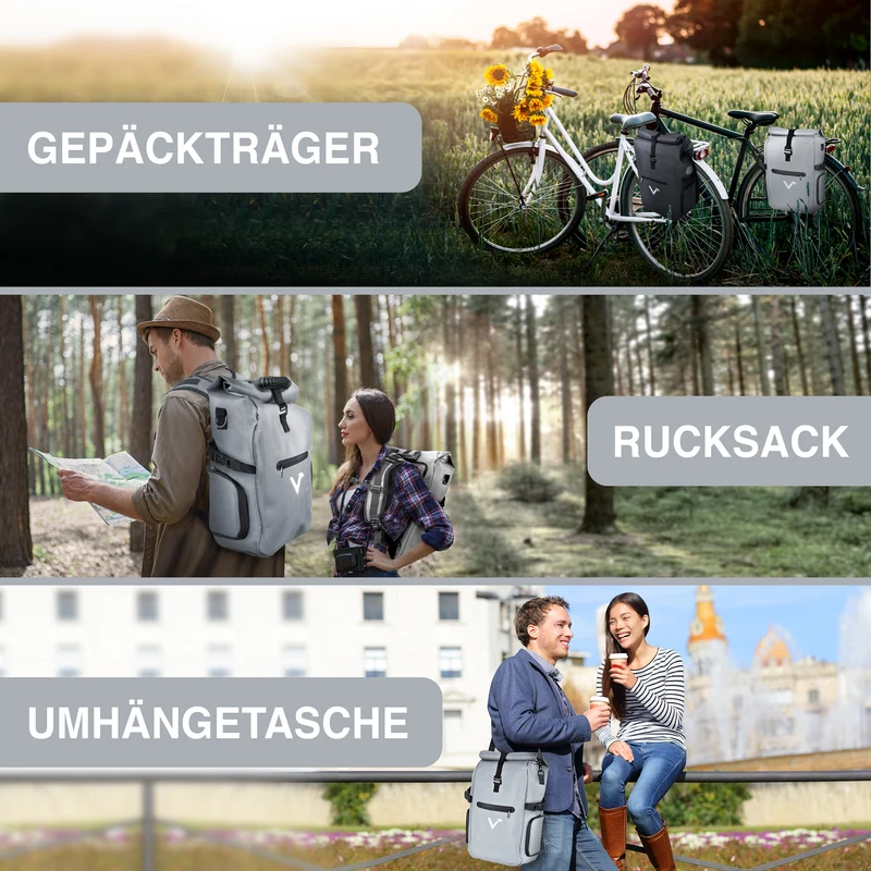 Sac de vélo ValkPro 3 en 1 - un produit polyvalent et ultra-fonctionnel - produit de deuxième choix