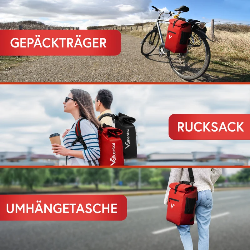 ValkOne 3in1 sacoche de vélo - parfaite pour ton quotidien !