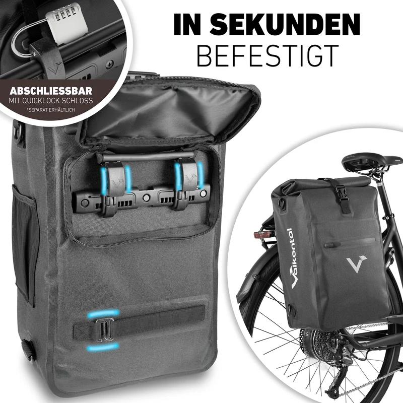ValkOne 3in1 sacoche de vélo - parfaite pour ton quotidien !