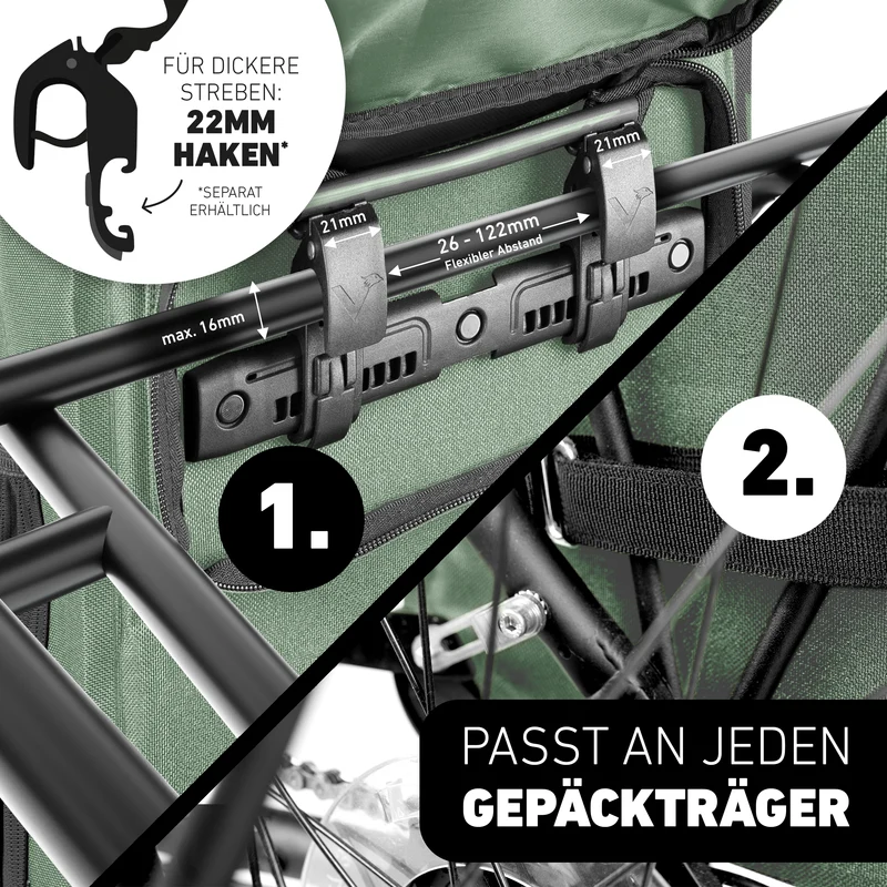 ValkOne 3in1 sacoche de vélo - parfaite pour ton quotidien !