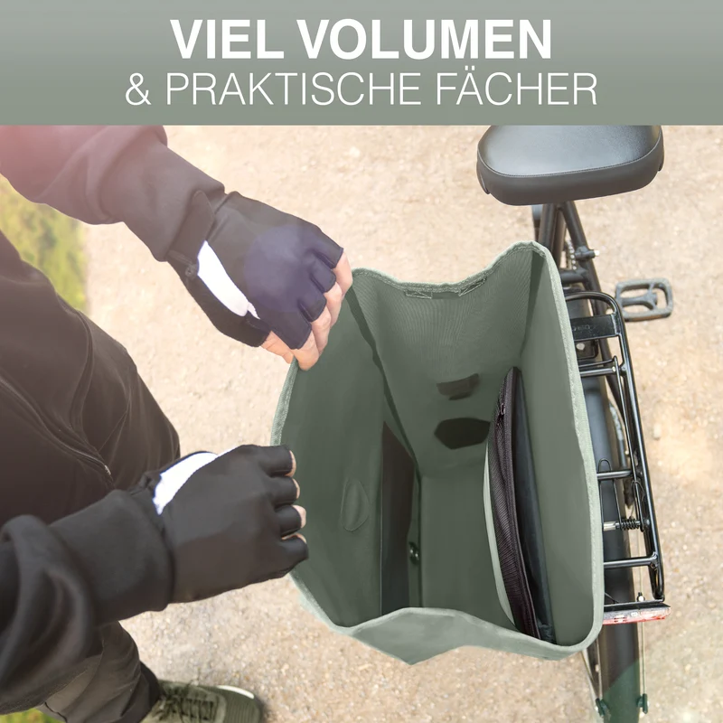 Sac à vélo Urban - Sac de porte-bagages 2 en 1 pratique au look urbain - Produit de deuxième choix
