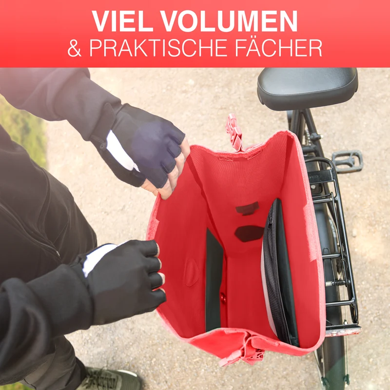 Sac à vélo Urban - Sac de porte-bagages 2 en 1 pratique au look urbain - Produit de deuxième choix