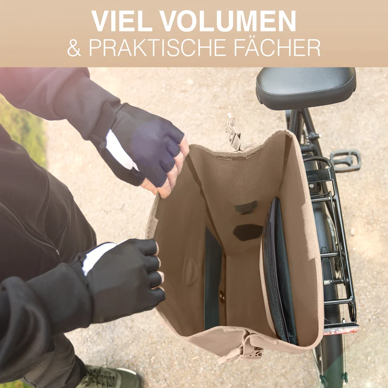 Sac à vélo Urban - Sac de porte-bagages 2 en 1 pratique au look urbain - Produit de deuxième choix