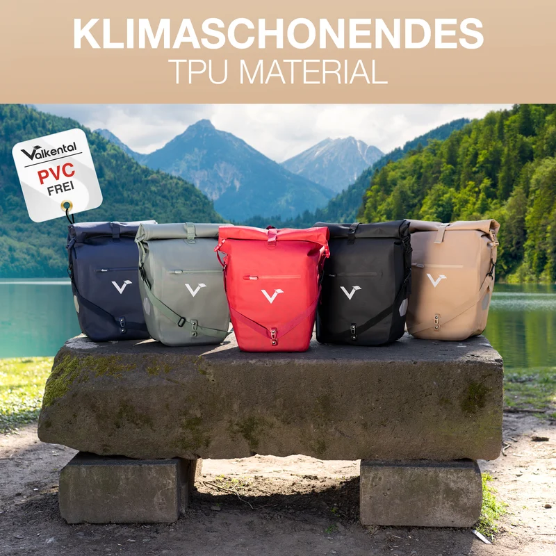 Sac à vélo Urban - Sac de porte-bagages 2 en 1 pratique au look urbain - Produit de deuxième choix