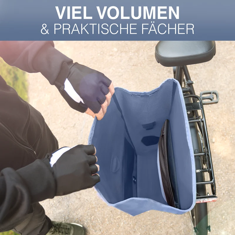 Sac à vélo Urban - Sac de porte-bagages 2 en 1 pratique au look urbain - Produit de deuxième choix