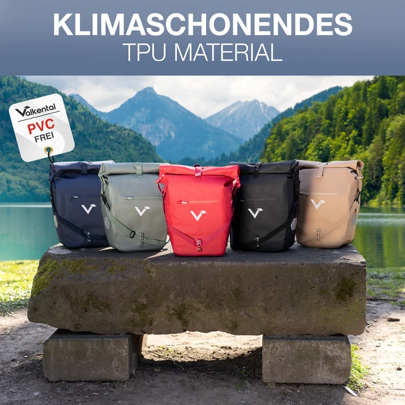 Sac à vélo Urban - Sac de porte-bagages 2 en 1 pratique au look urbain - Produit de deuxième choix